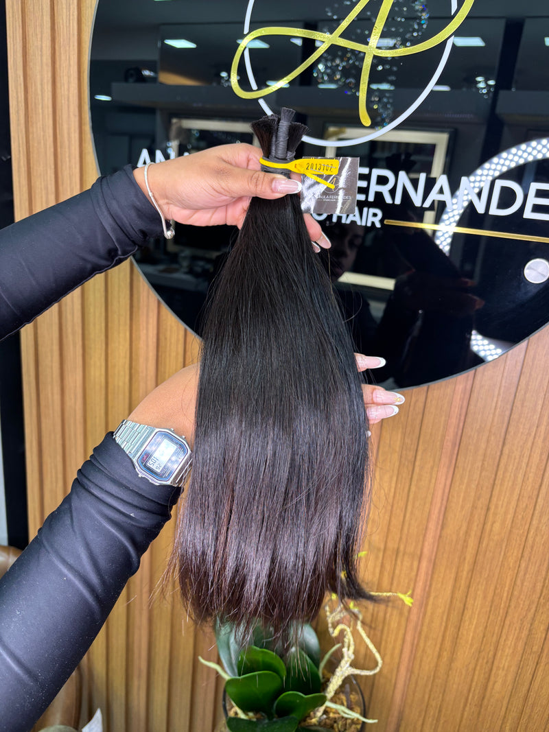 Cabelo brasileiro do Sul, 45 centímetros castanho escuro (queridinho das famosas)