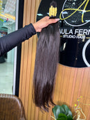 Cabelo brasileiro do Sul, 45 centímetros castanho escuro (queridinho das famosas)