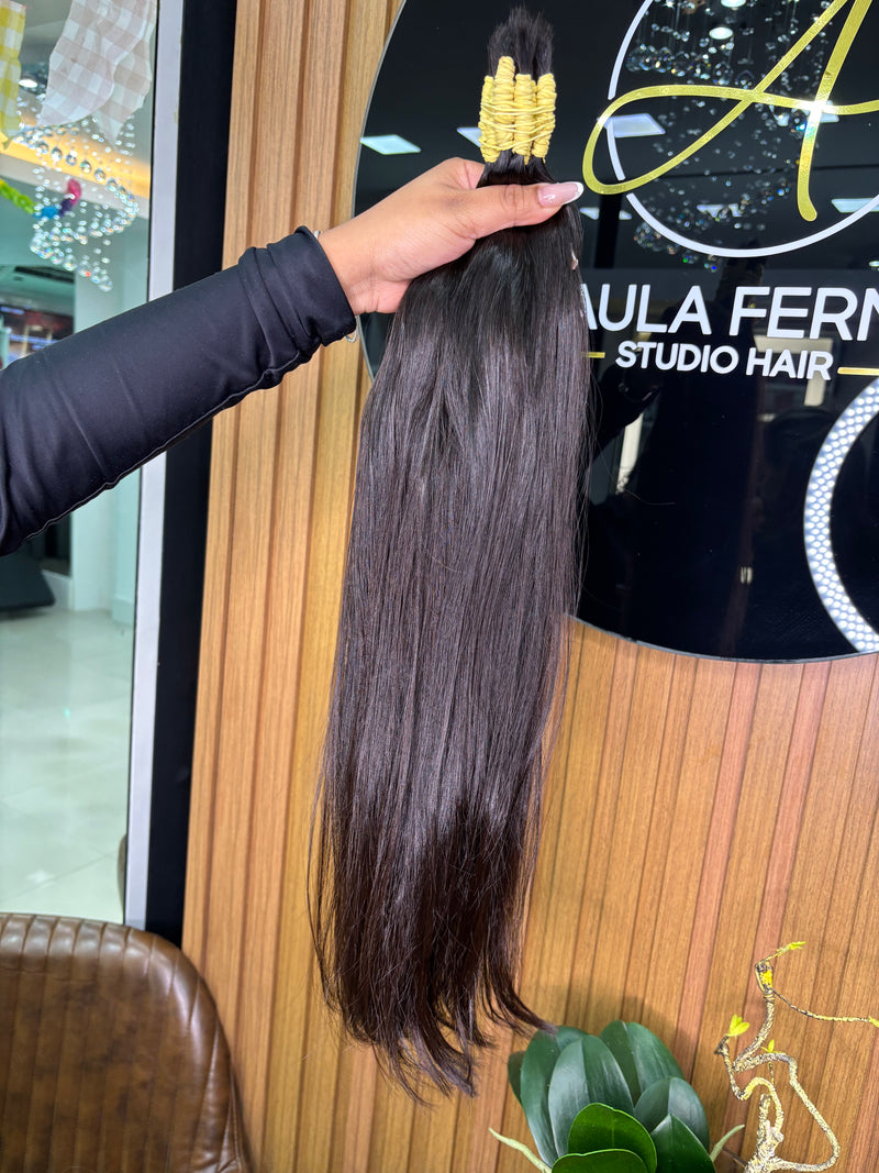 Cabelo brasileiro do Sul, 45 centímetros castanho escuro (queridinho das famosas)