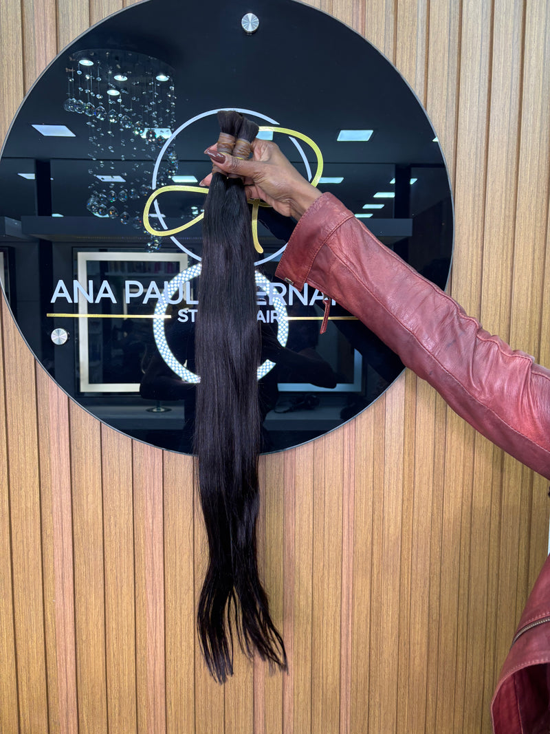 Cabelo Vietnamita Liso 75cm, 100 gramas – 100% Humano, Fios Alinhados.