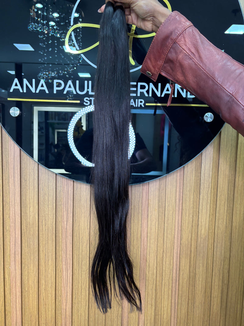 Cabelo Vietnamita Liso 75cm, 100 gramas – 100% Humano, Fios Alinhados.