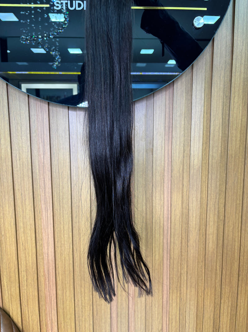 Cabelo Vietnamita Liso 75cm, 100 gramas – 100% Humano, Fios Alinhados.