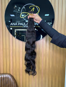 Cabelo Vietnamita ondulado 75cm, 100 gramas – 100% Humano, Fios Alinhados.