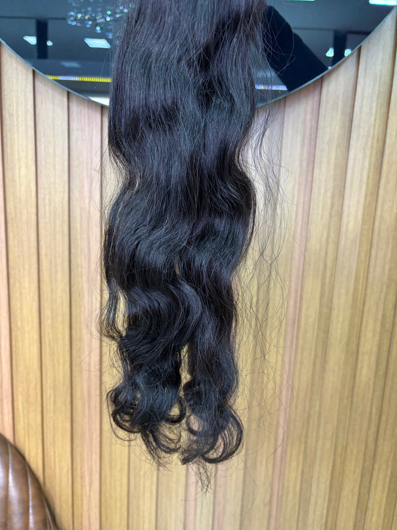 Cabelo Vietnamita ondulado 75cm, 100 gramas – 100% Humano, Fios Alinhados.