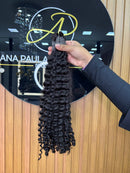 Cabelo Vietnamita cacheado 60cm, 100 gramas – 100% Humano, Fios Alinhados.